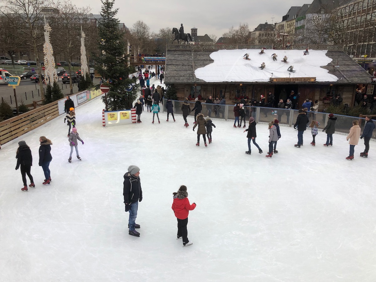 CologneHeinzelsMarketiceskatingrink The Postcard
